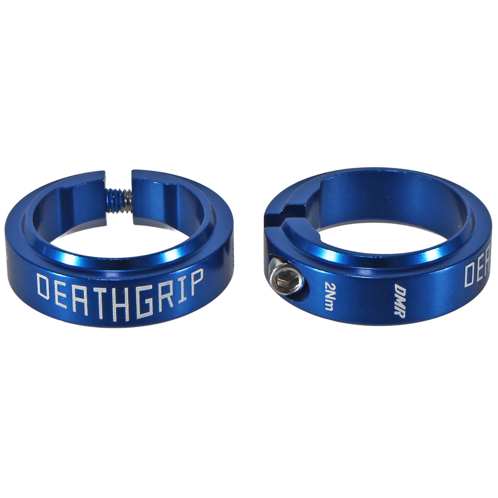 DMR Brendog DeathGrip 2 Clamps – Blue Replacement Grip for BMX & Mountain Bikes