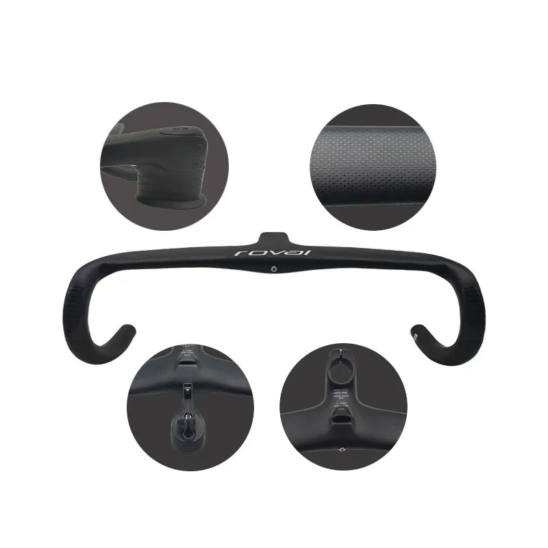 Carbon Fiber Internal Cable Routing Road Bicycle Handlebar Cockpit Di2 Drop Bar