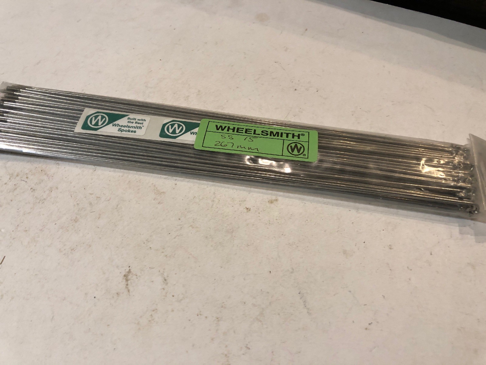 Wheelsmith SS15-267mm Silver spokes Pack Of 50