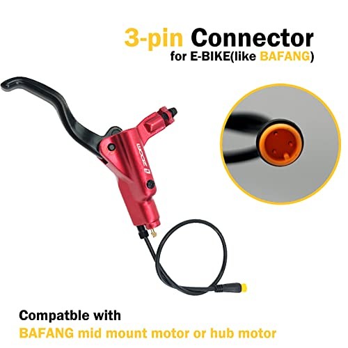 Hydraulic Disc Brake Set Zoom HB876E E-Bike 180mm Rotors 4-Piston