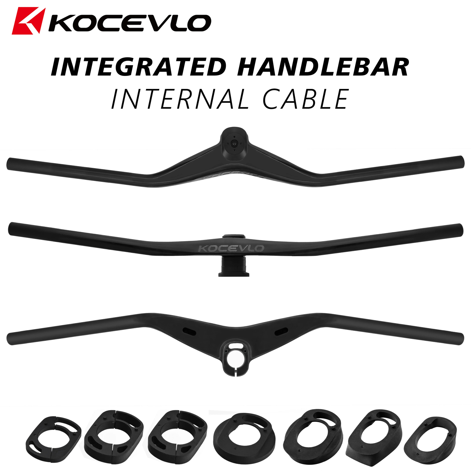Mountain Bike Carbon Internal Cable Integrated Handlebar 780mm MTB XC Handlebar