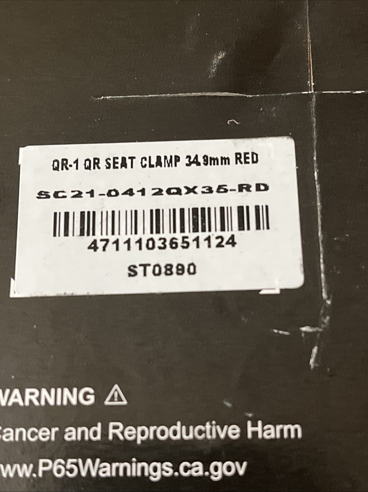 Promax QR-1 Quick Release Seat Post Clamp 34.9mm BMX Bike Racing Red Part