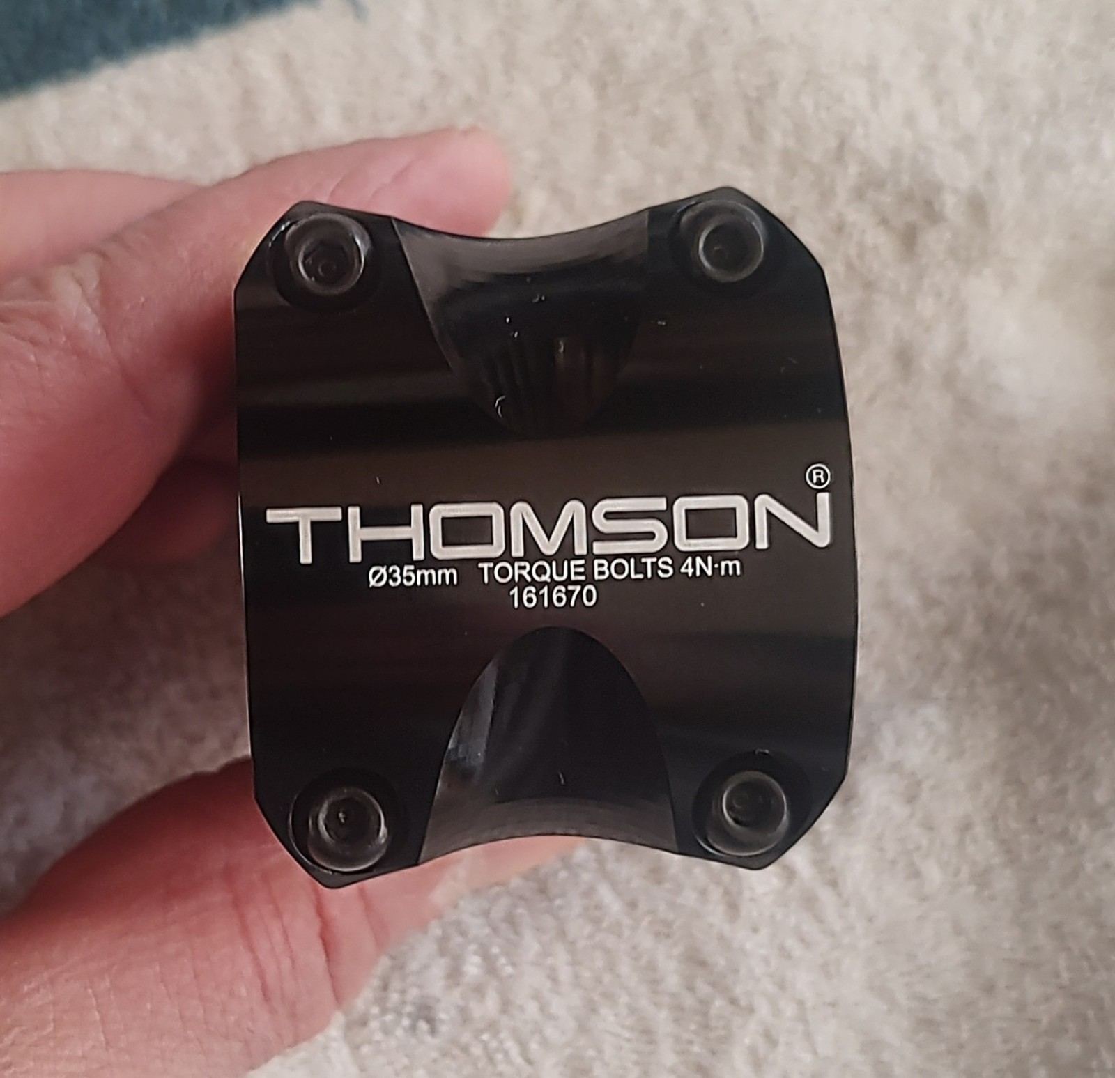 Thomson Elite X4 MTB Bike Bicycle Stem 0 degree 35.0 x 50mm Black SM-E178
