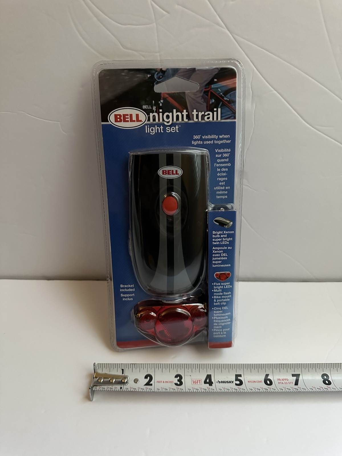 Bell Night Trail Bicycle Head Tail Light Set Xenon Bulb LED 360 Bike Visibility