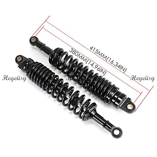 360mm 380mm 400mm 420mm Universal Motorbike Air Shock 14.96 inch 380mm Black