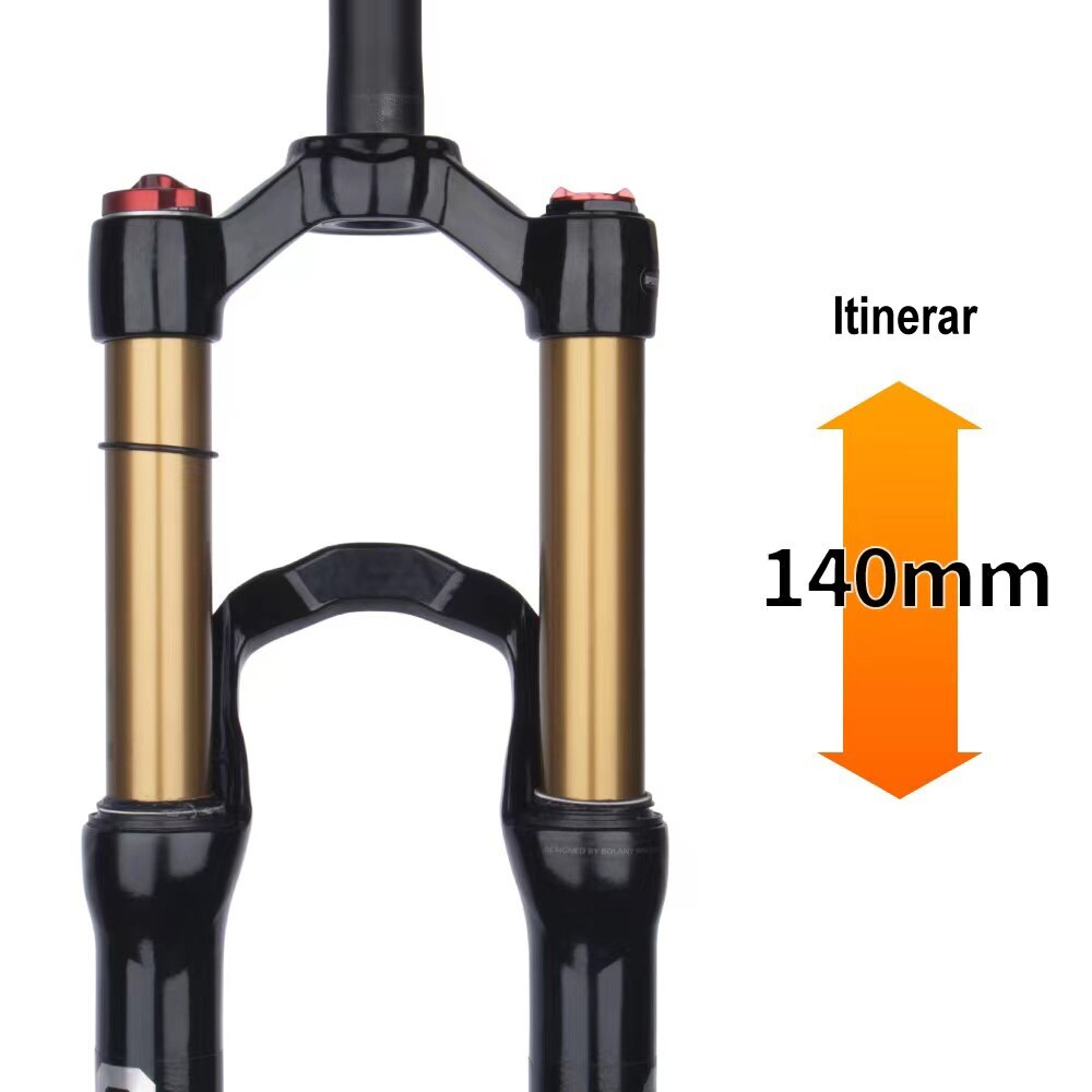 24″ Mountain Bike Air Fork Disc Brake Shock Absorber Quick Removal Front Fork