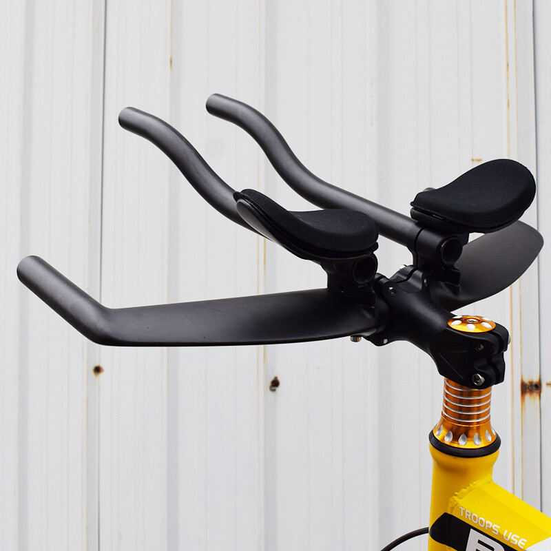UD Carbon Fiber Road Bike Handlebars Time Trial Triathlon Rest Bar 31.8mm Gloss