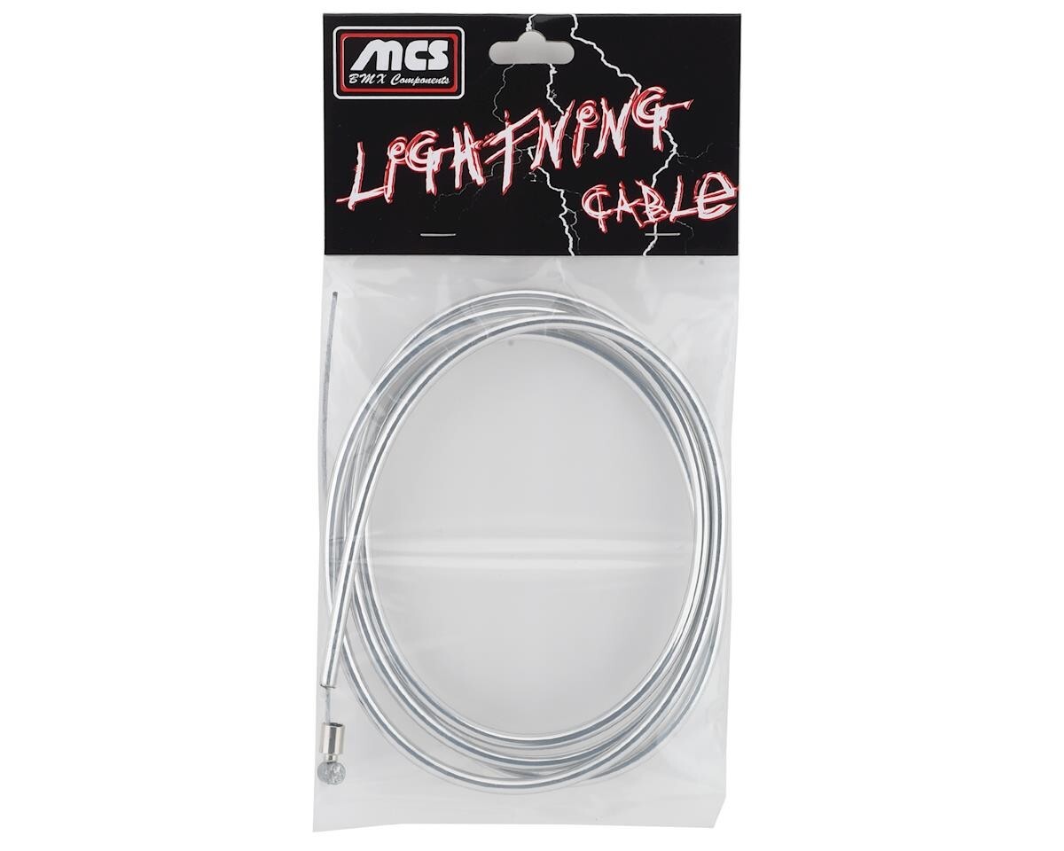 MCS BMX LIGHTNING BRAKE CABLE BMX MTB FIXIE CHROME