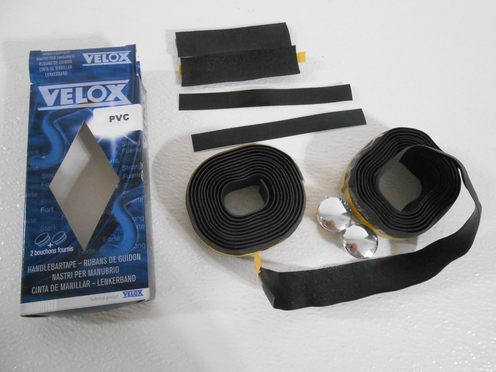 VELOX PVC Handlebar Wrap Handle Bar Tape Black for Drop Bars 10 Speed eroica