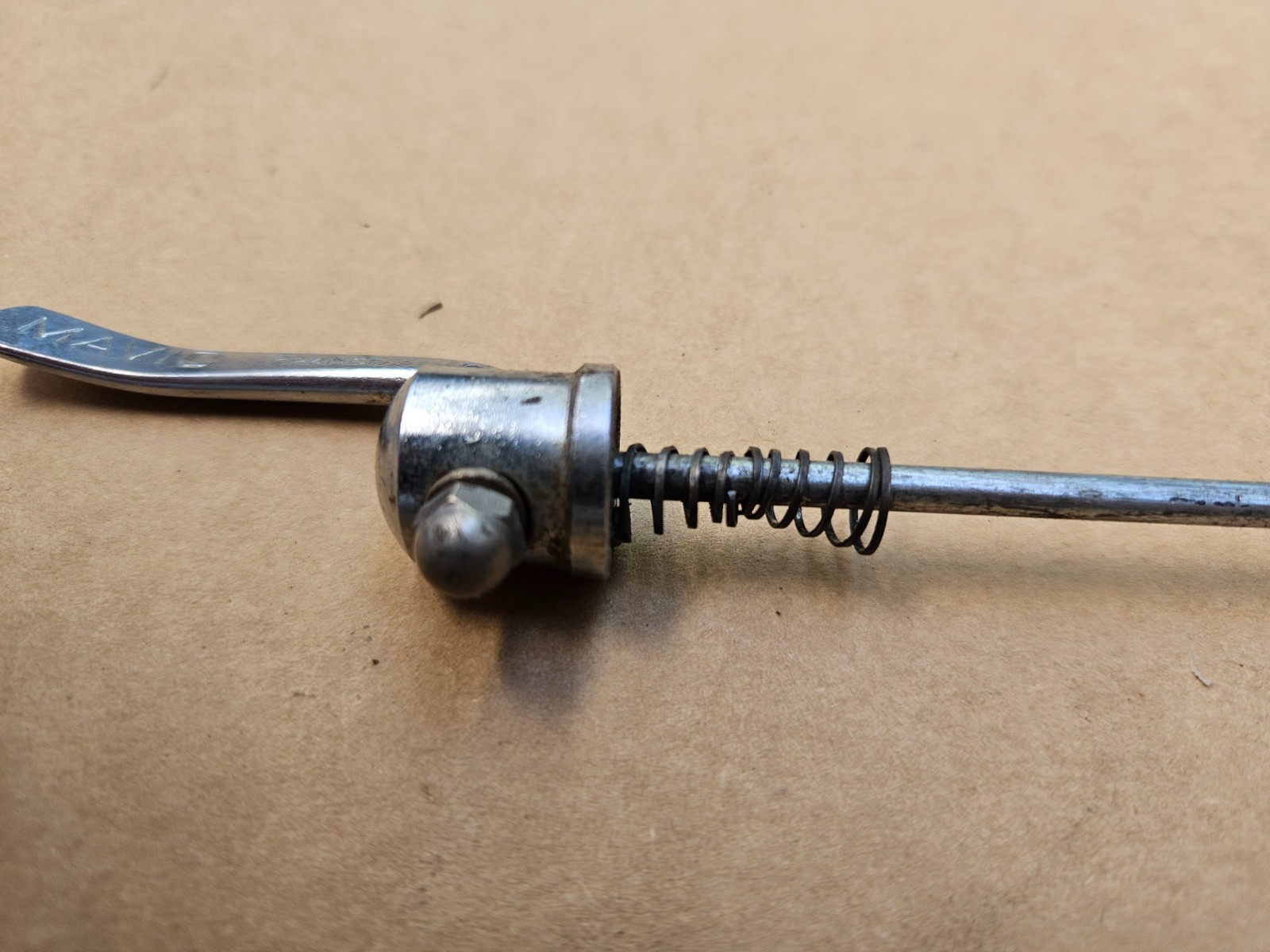 Vintage Mavic Quick Release Road Bike Front Skewer 100mm Spacing Chrome France