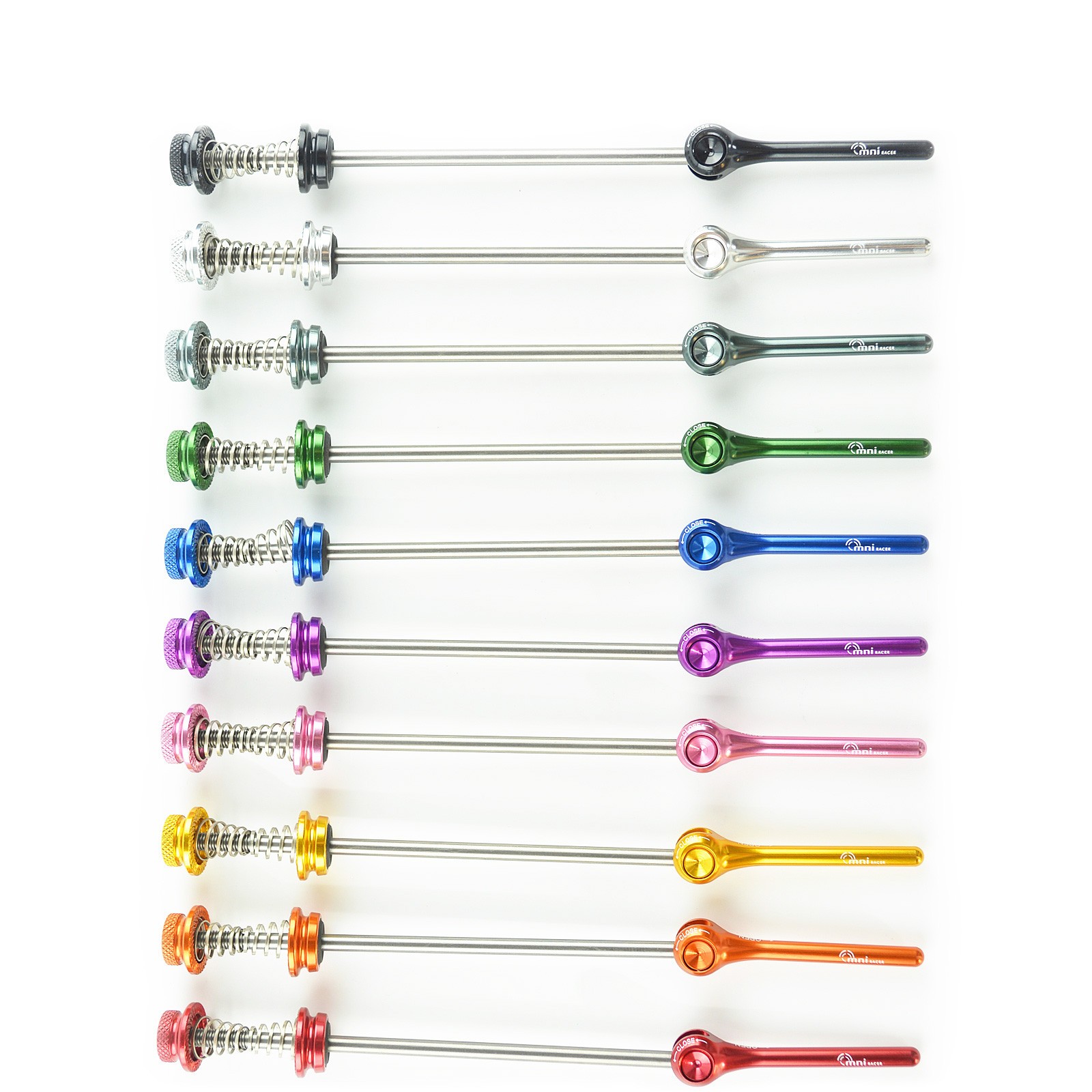 OMNI Racer WORLDS LIGHTEST RACE-Lite Titanium Alloy Road Wheel Skewers 46g