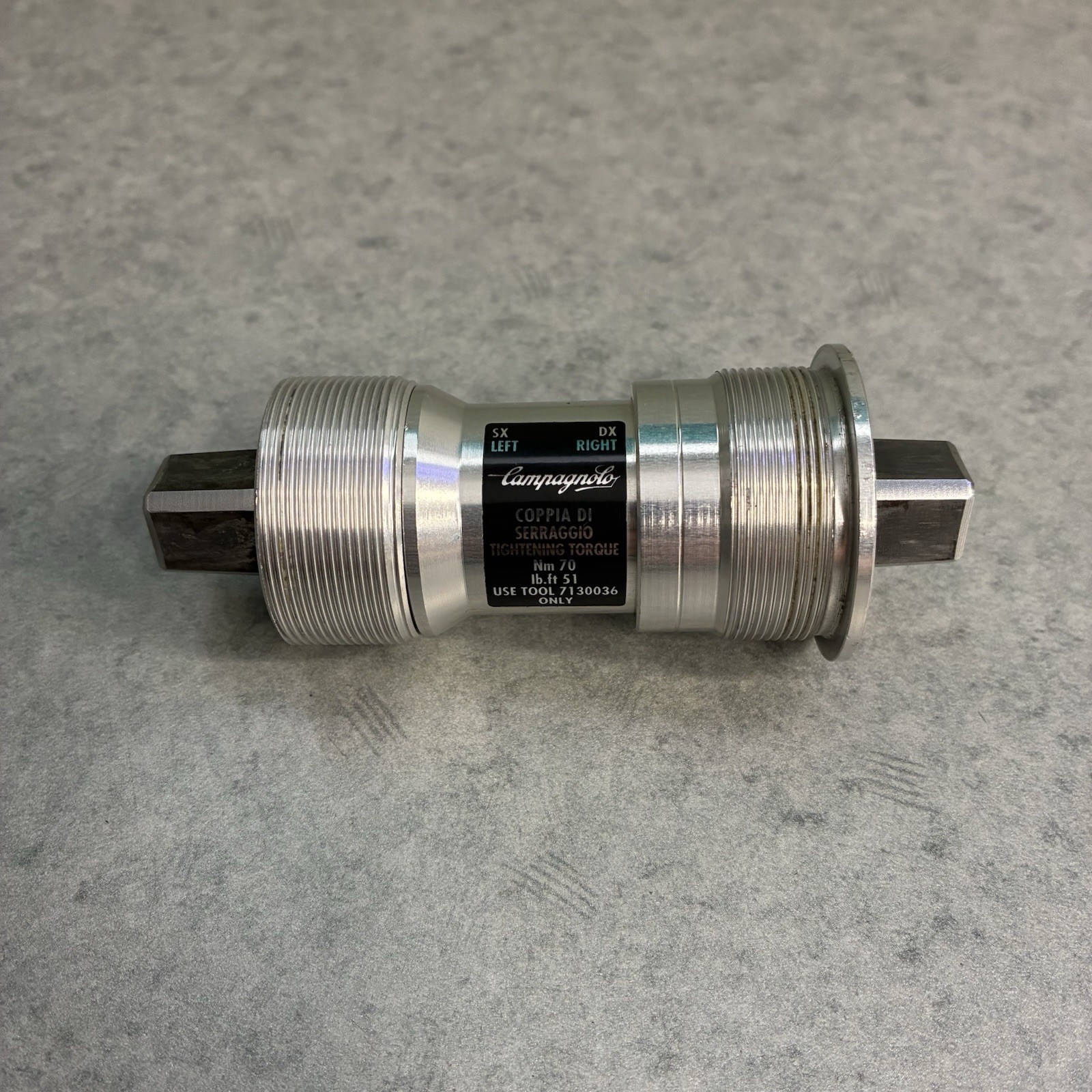 Campagnolo Chorus Bottom Bracket 102mm -Square Taper ISO See Pictures *Cracked*