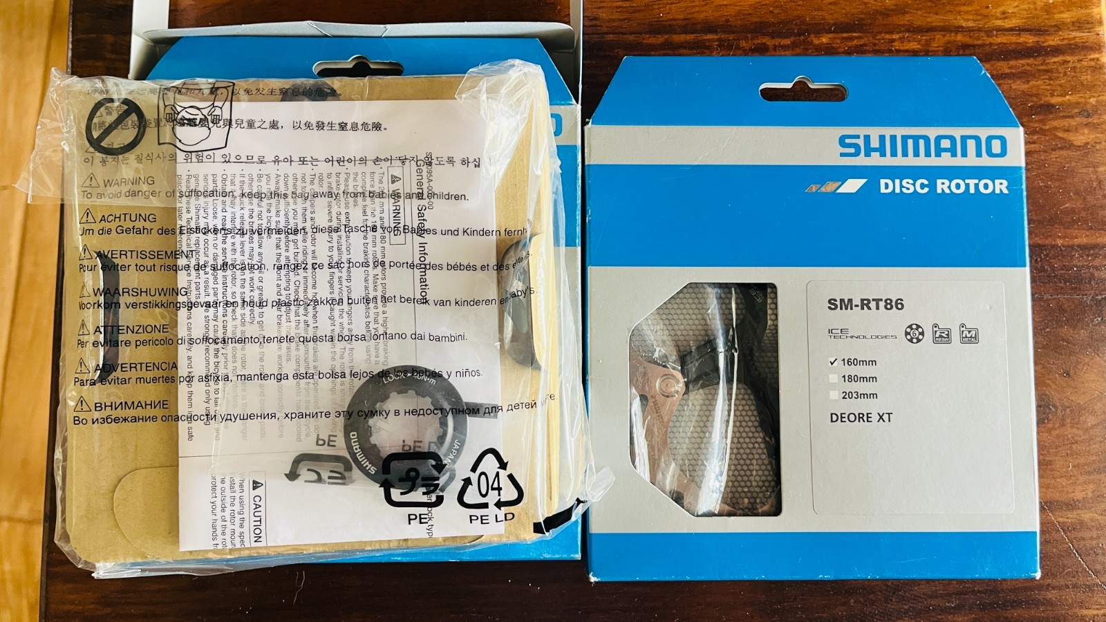 NEW SHIMANO RT81 CL Ice Tech DISC BRAKE ROTORS 160mm MTB Gravel