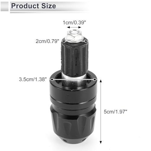 2pcs Motorcycle Bar Ends Plug Universal Handlebar Bar End Caps Aluminum Alloy