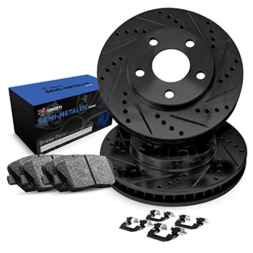 Rear Brake Kit Fits 2019-2022 Genesis G70; 2018-2022 Kia Stinger| Semi Met