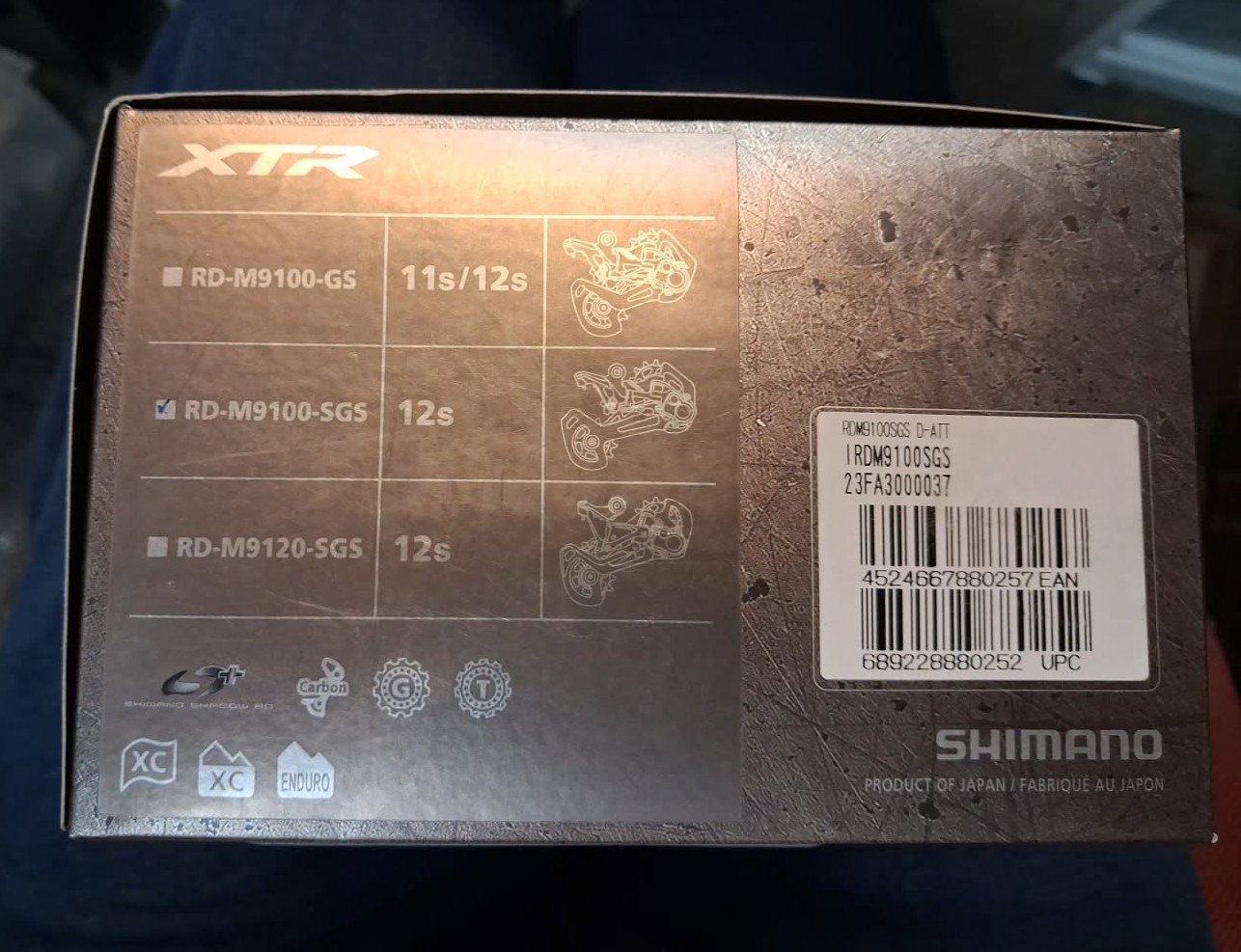 Shimano XTR RD-M9100 SGS Rear Derailleur 12-Spd Long Cage MTB NEW IN BOX