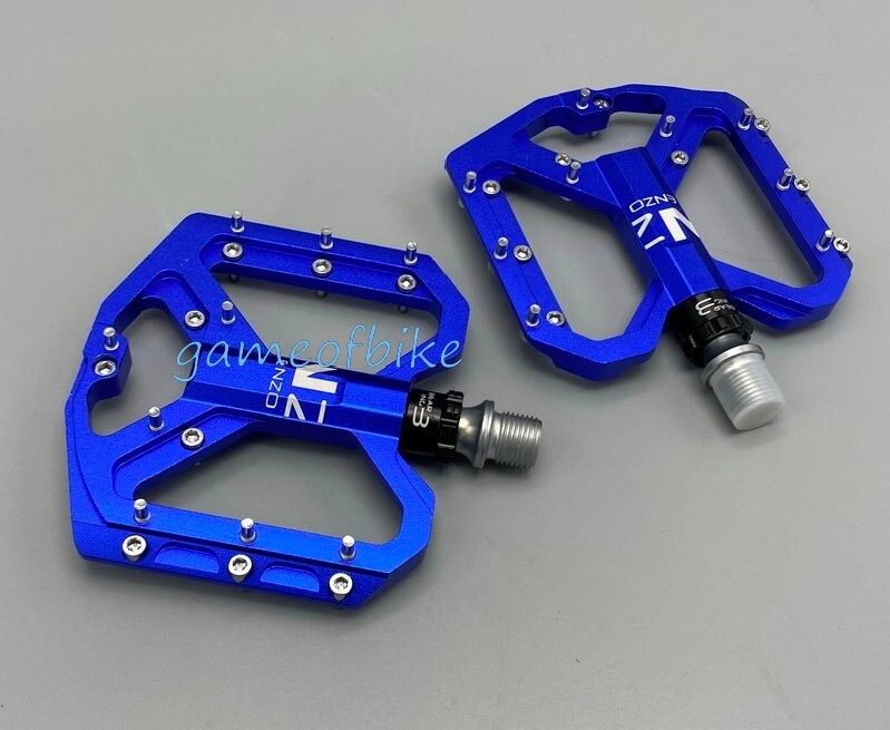 ENZO Mountain Bike Pedal Aluminum MTB Road Bike 3 Bearings Platform Pedals 9/16″