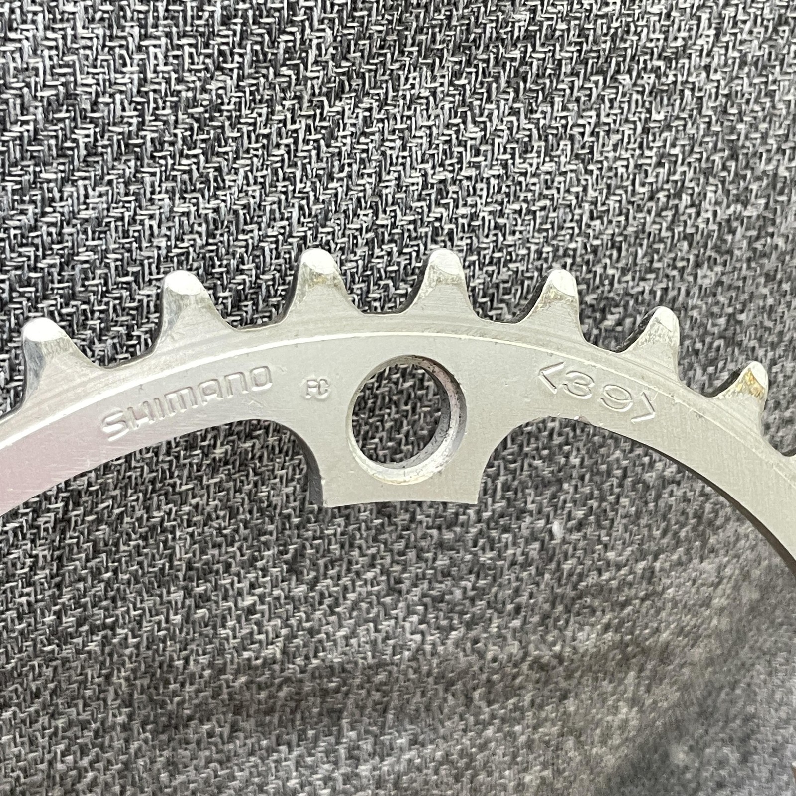 Vintage Shimano 39T Chainring 130 BCD 5-Arm Silver Road Racing Bike