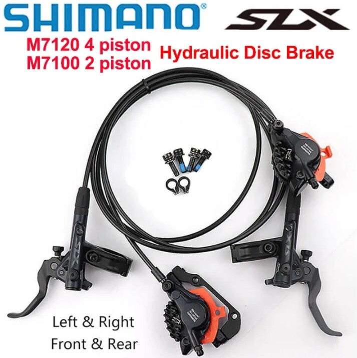 Shimano SLX M7120 M7100 Hydraulic Disc Brake Set Resin/Resin lec/Metal lec Pads