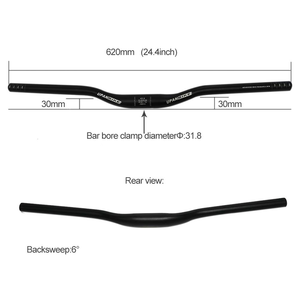 Mountain Bike Road Bike Handlebar Aluminum Alloy Flat Bar Riser