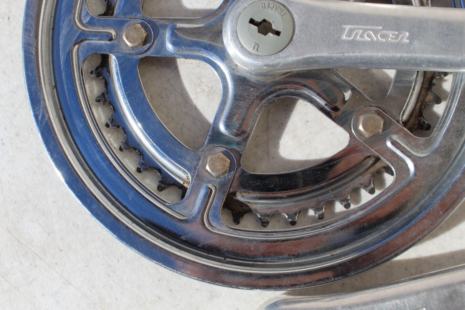 VTG Tracer Square Taper Double Crankset 170mm 52/40t Alloy Road