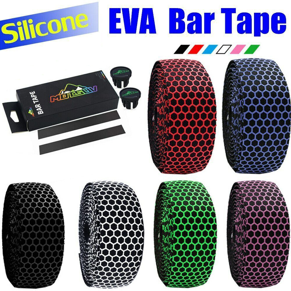 Silicone Bar Tape Road Bike / Drop Handlebar Tape Silica EVA Soft Wrap Bicycle