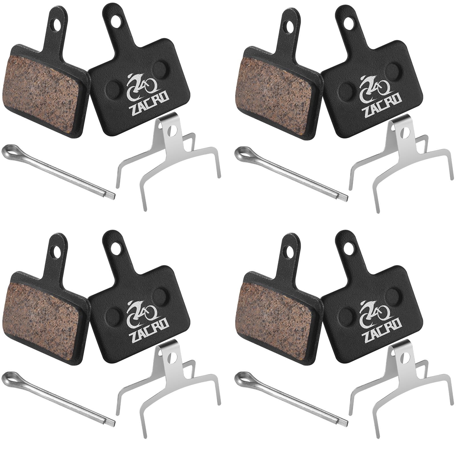 4 Pairs Bike Brake Pads, Ceramic Bicycle Disc Brake Pads Fit for Tektro Shima…