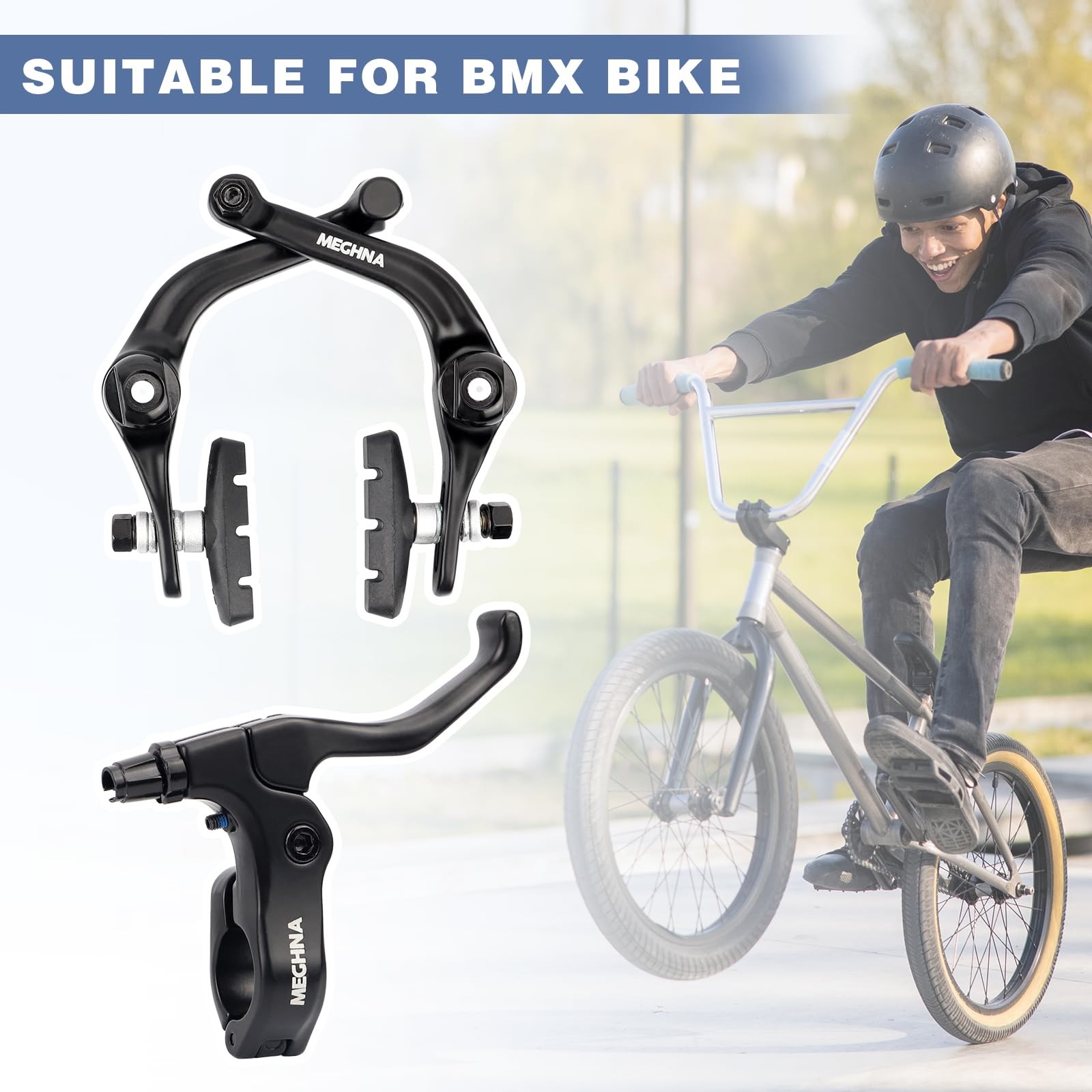 BMX Rear Aluminum Alloy Rim Brake Set，Bike Rear U Brakes Set, Complete Rear B…