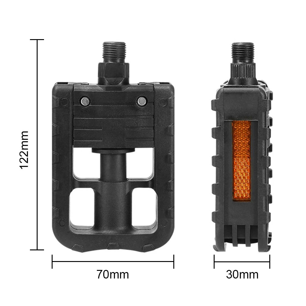 Folding Bike Pedals Universal Platform Reflector E-Bike Cycling Pedals