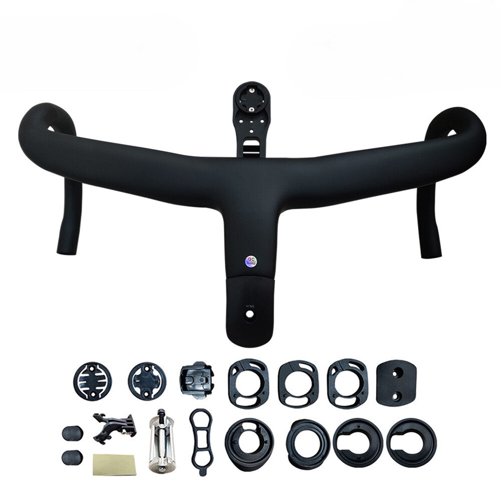 Road Bicycle Internal Routing Cable Integrated Handlebars with Computer Mounts