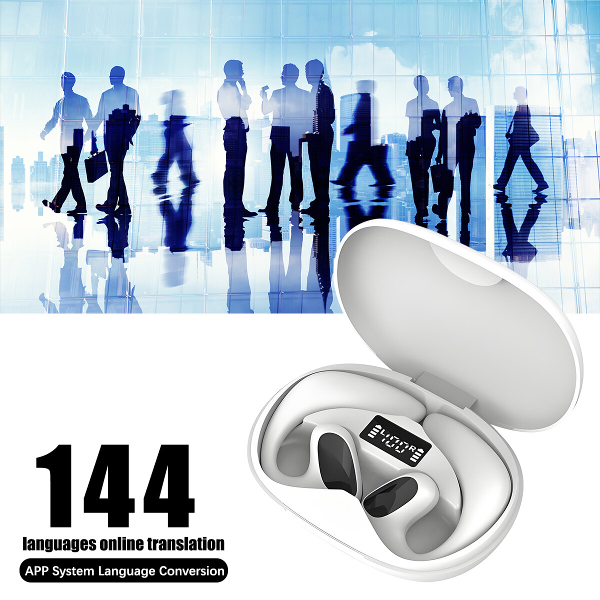 M8 Translator Earbuds 144 Language Translator Device Two Way Real Time Tran)