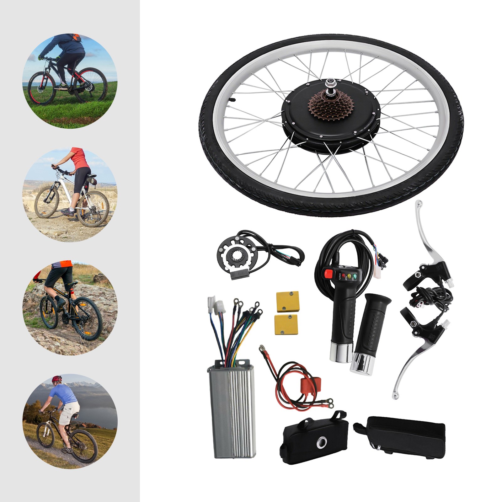 Electric Bike Conversion Kit 28inch 48V 1000W Rear Wheel E-Bike Conversion Kit