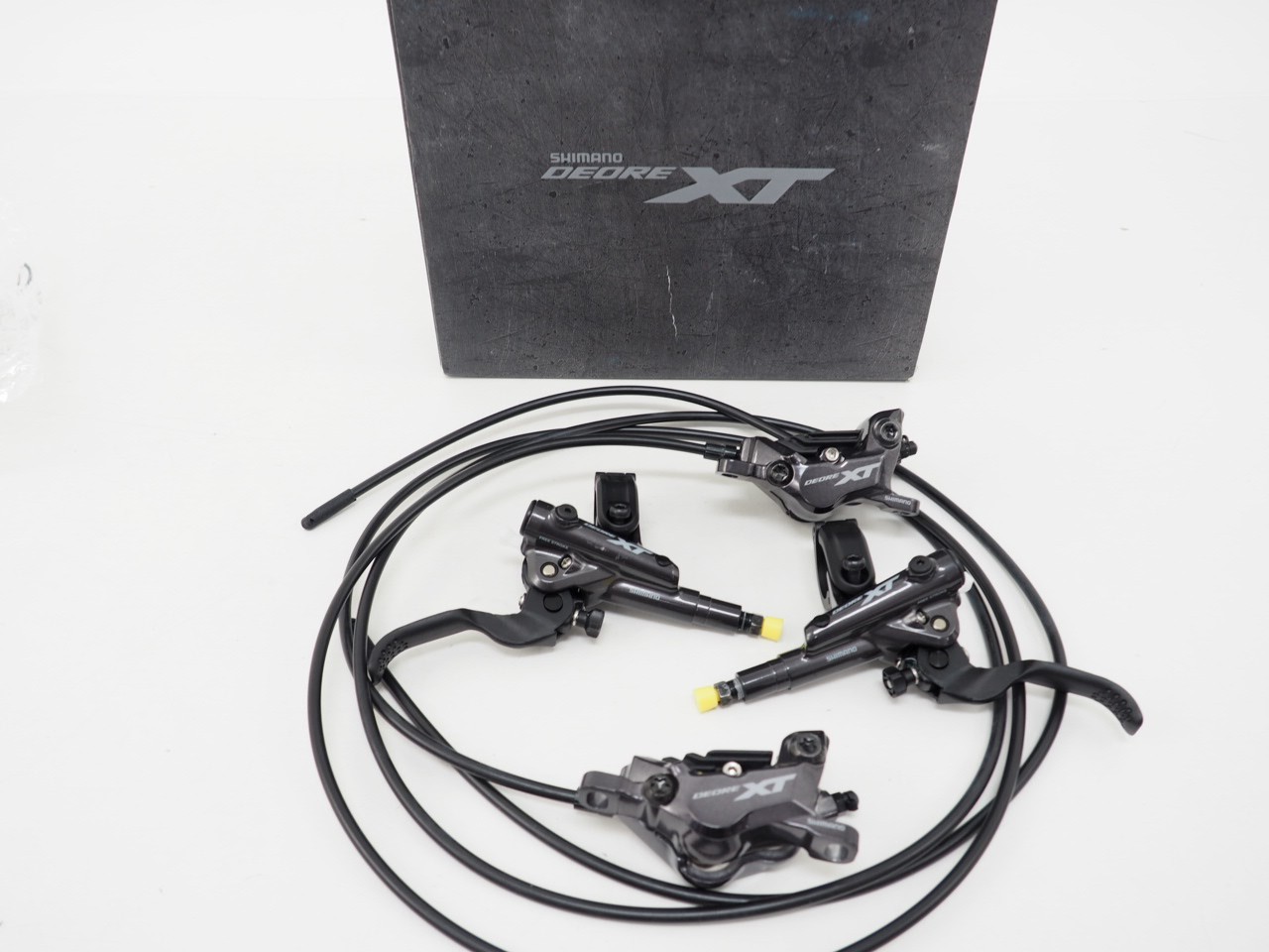 New! Shimano XT BL-M8100 BR-M8120 Mountain Bike Disc Brake Set Front & Rear
