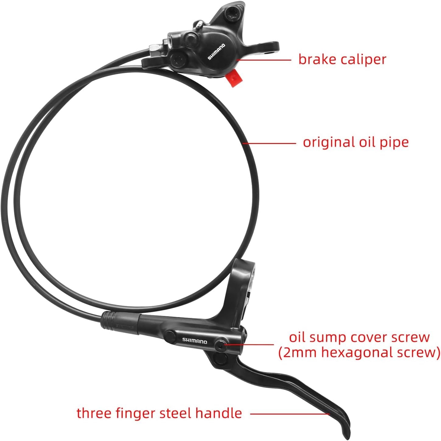MT200 MTB Hydraulic Disc Brakes Set 800/1550mm MTB Brake Bicycle Disc Brake NEW