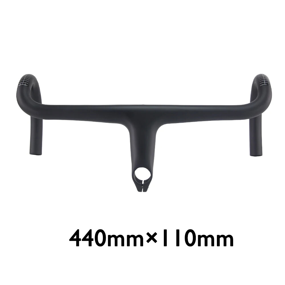 Carbon Fiber Road Alpinist Bike Integrated Handlebar Drop 400/420/440mm Length