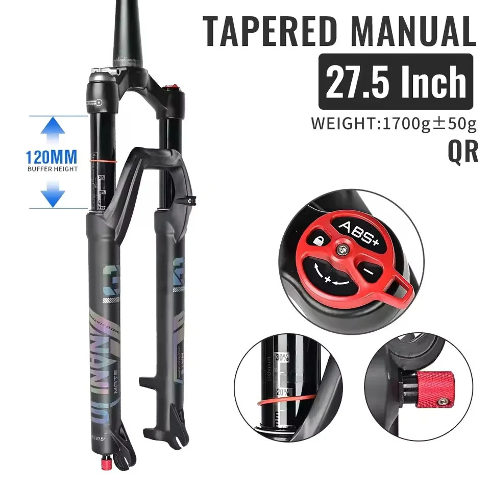 26/27.5/29er MTB BicycleRebound Adjust Lockout Boost Air Fork 120/140mm Travel