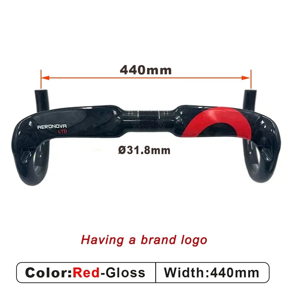 Carbon Fiber Road Bike Carbon Handlebar 31.8*400/420/440mm Bicycle Accessories