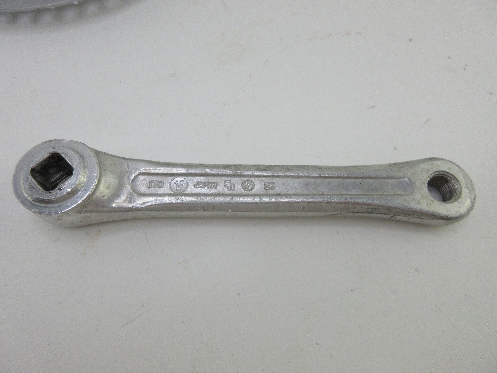 SR Suntour Custom Vintage Bicycle Crankset 170mm 40/52T Double Chainring Silver