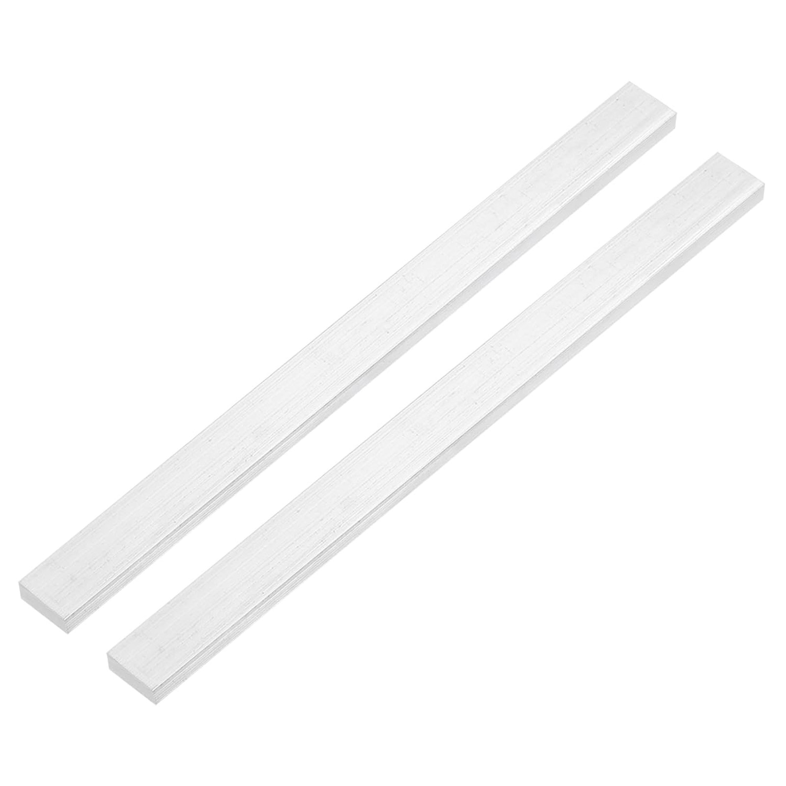 Square Aluminum Flat Bar 6063 Alloy 1 Inch Width 12 Inch Length 2 Pack