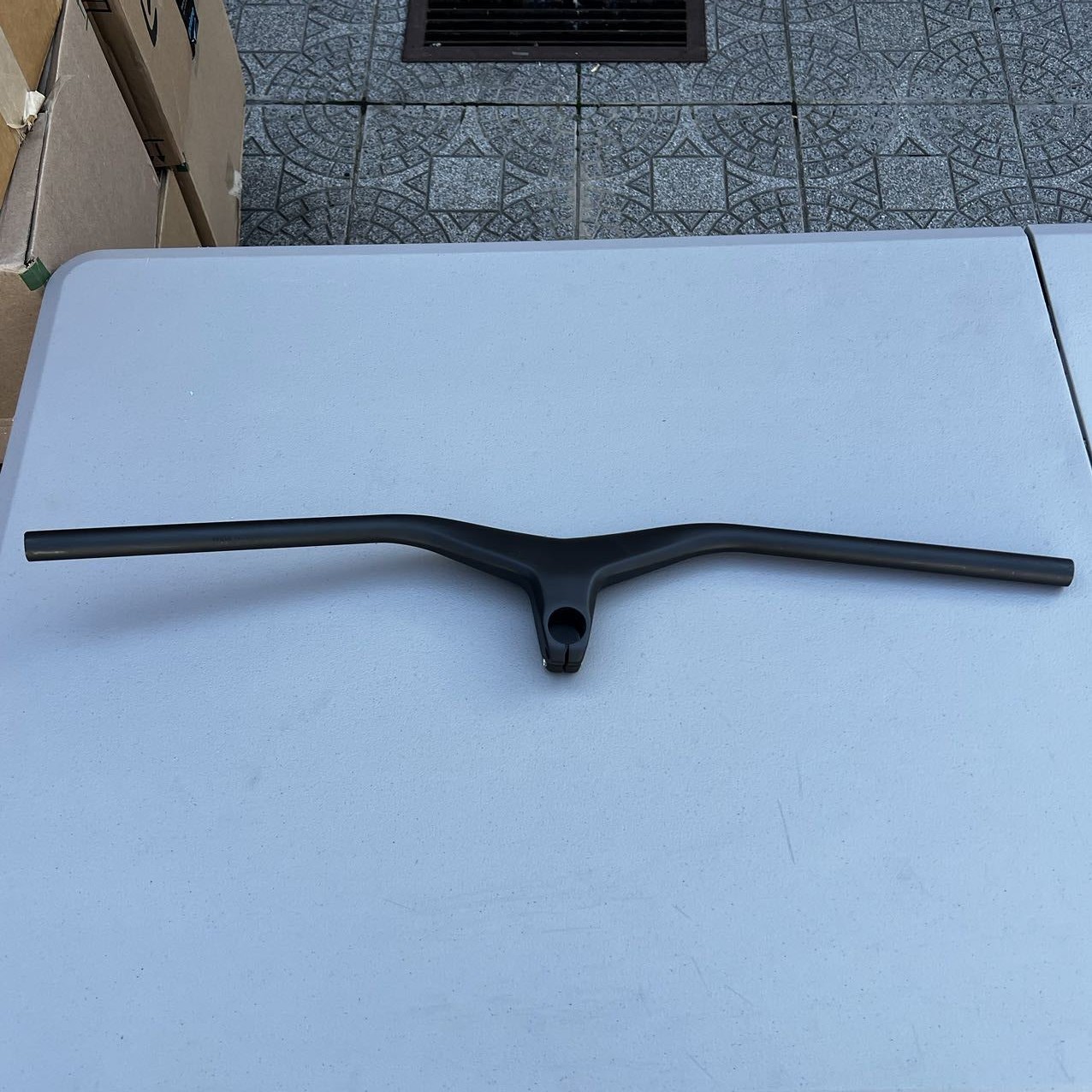 Carbon MTB Handlebar Integrated Stem Mountain Bike Riser Bar Downhill Bike 1-1/8