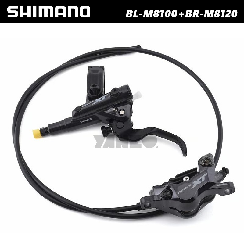 Shimano XT BL-M8100 BR-M8120 4-Piston Hydraulic Disc Brake Set – Left Lever