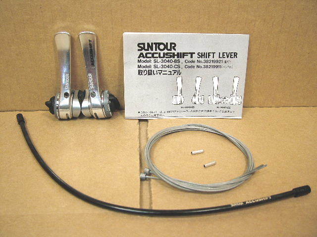 NOS Suntour Accushift Shifters..6-Speed Index or 5/6/7-Speed Friction Compatible