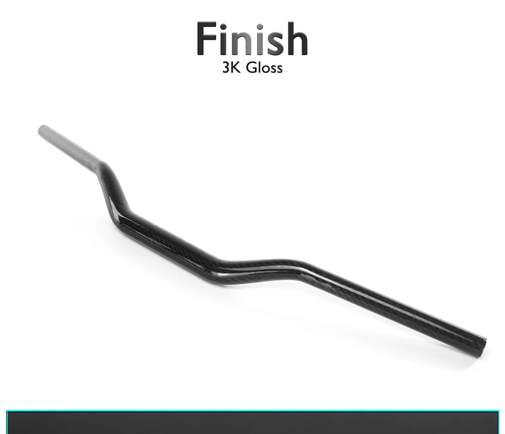 28.6mm 700/720mm 3K Carbon Fiber Streetcar Handlebar for Drz400 Motorcycle