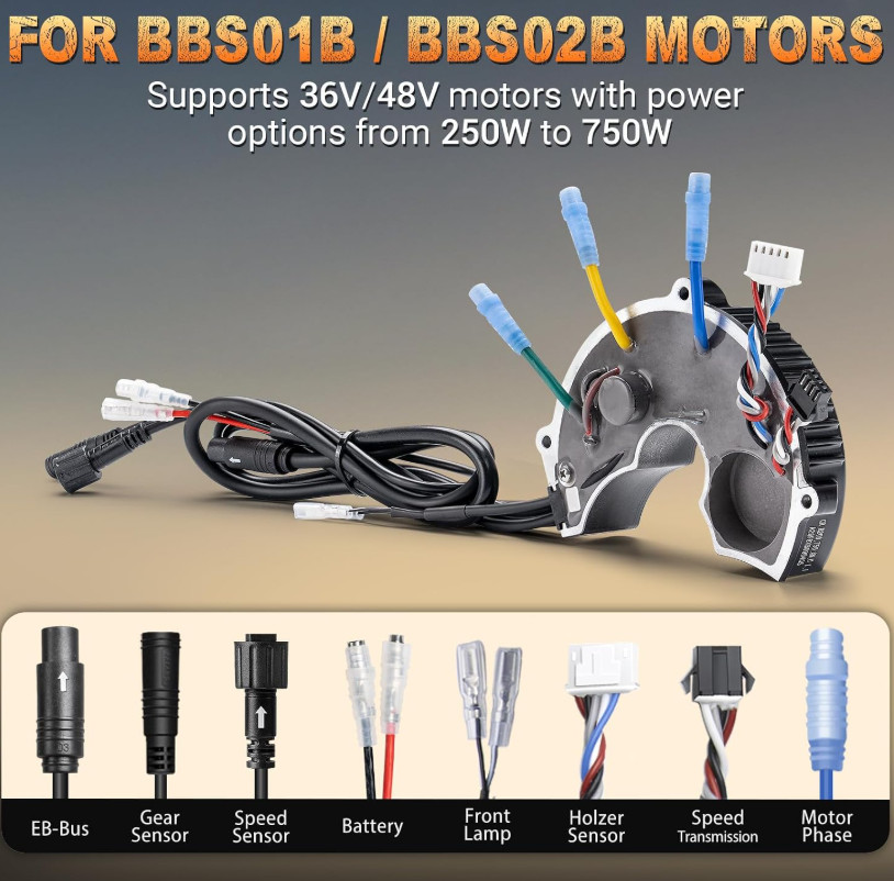 BAFANG BBS01B 36V 250W 15A Motor Controller ZEEKPOWA Replacement NEW