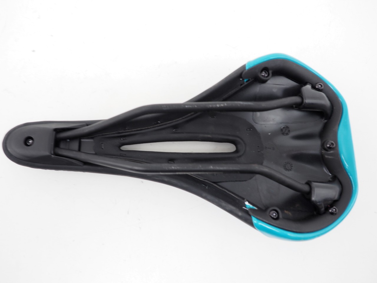 SDG Allure Bicycle Saddle Black / Blue Lux-Alloy 270mm x 135mm