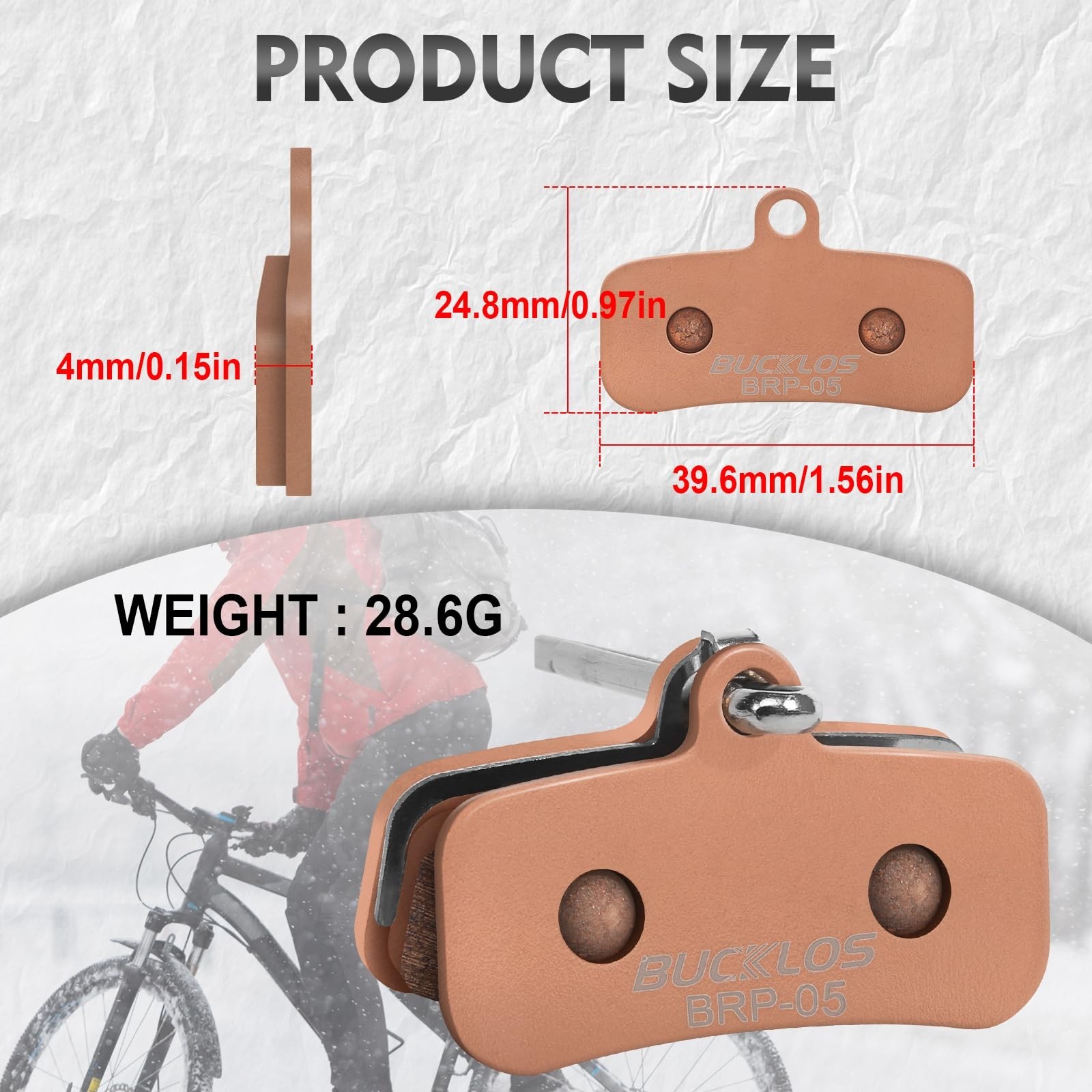 25PC Bike Disc Brake Pads – 4 Piston Shimano D02S D03S MTB Road Ebike Pads