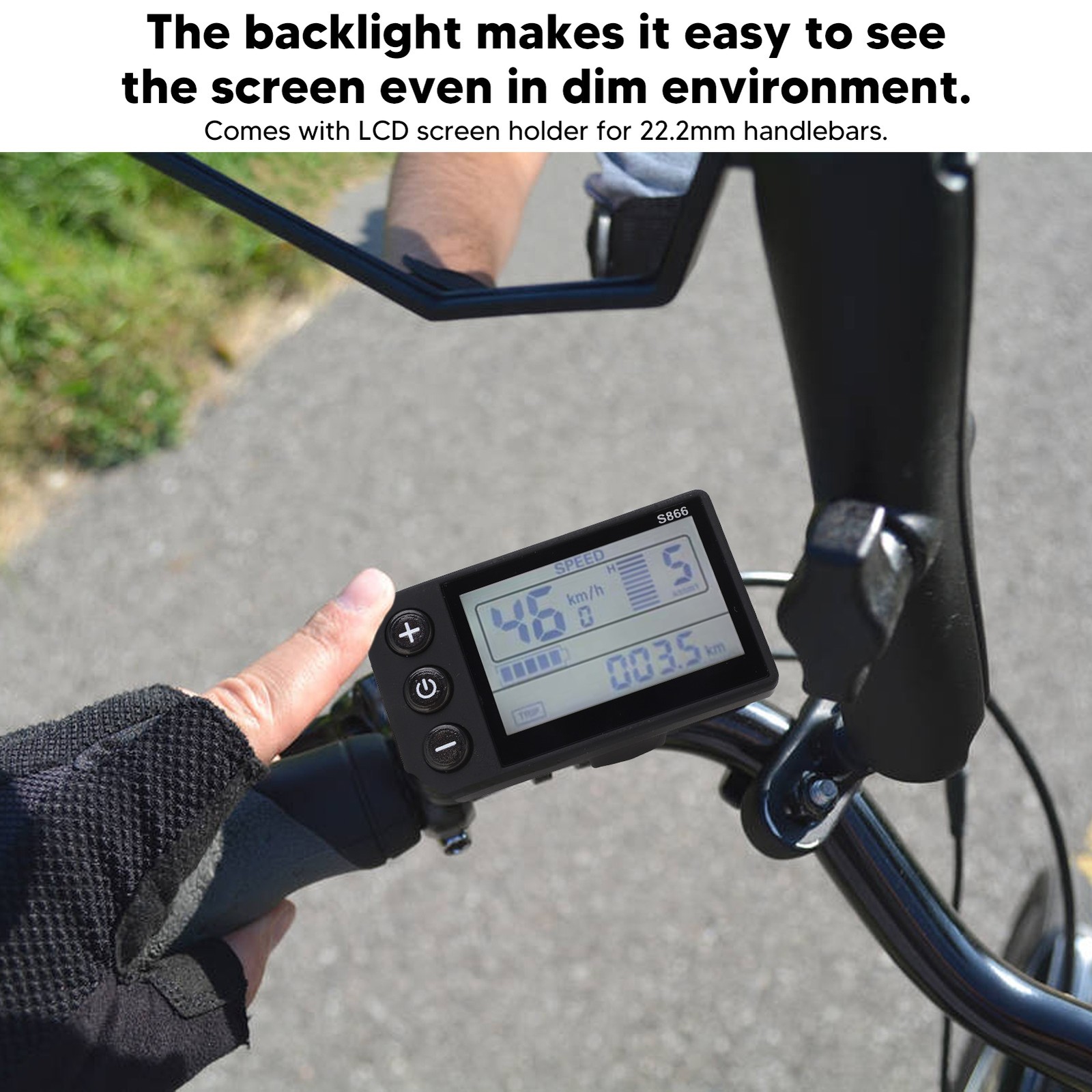 S866 LCD Display 24V-60V For Electric Bike E-Bike