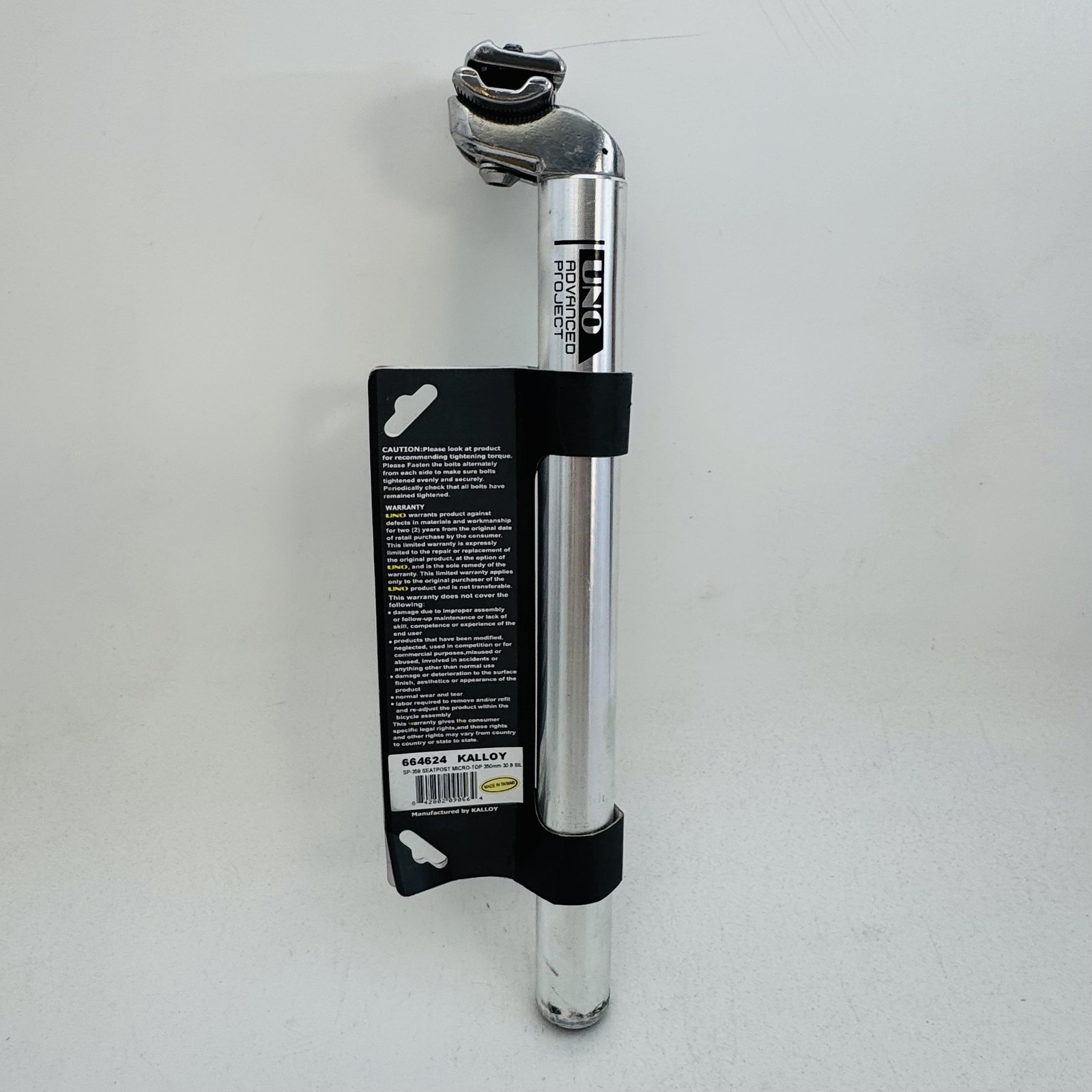 UNO SP-359 30.9mm Alloy Seatpost 350mm Silver Micro-Top Universal Bike MTB A96