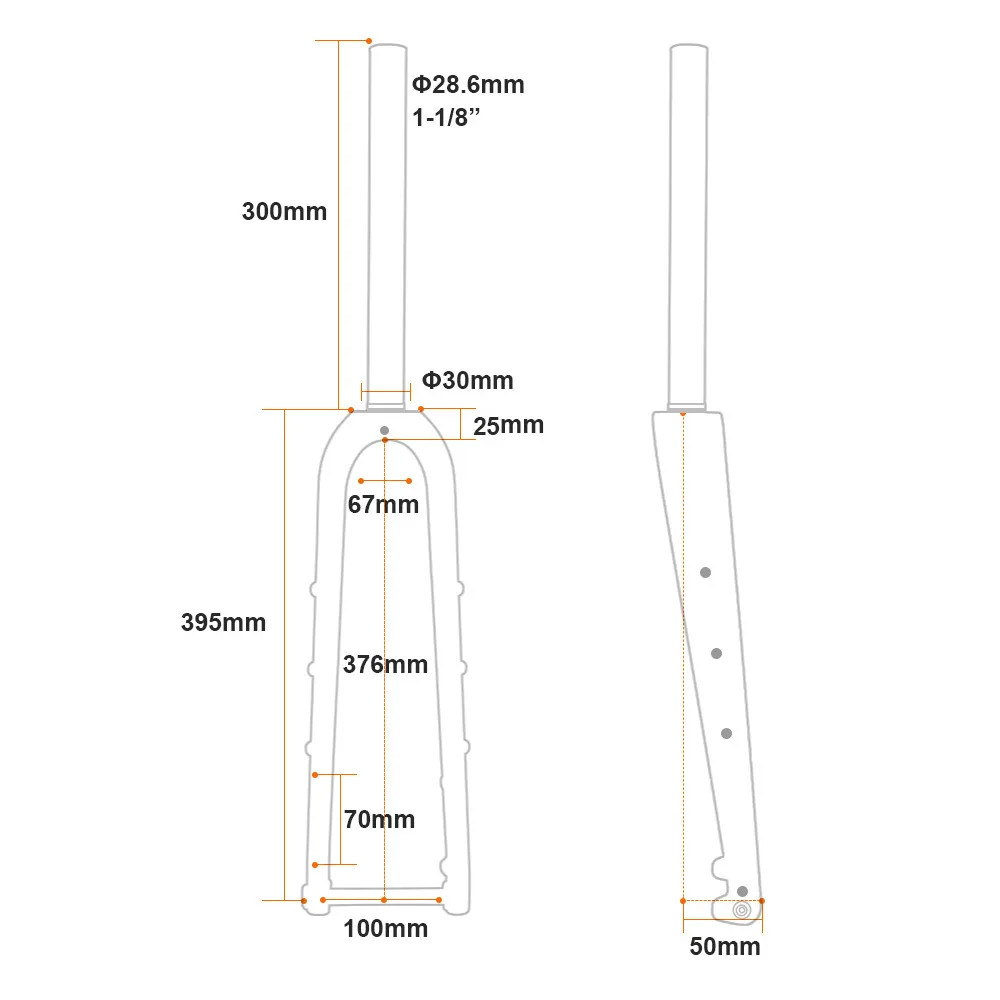 Gravel Carbon Fiber Road Bicycle Front Fork XC Bike 700C Thru-Axle Bicycle Forks