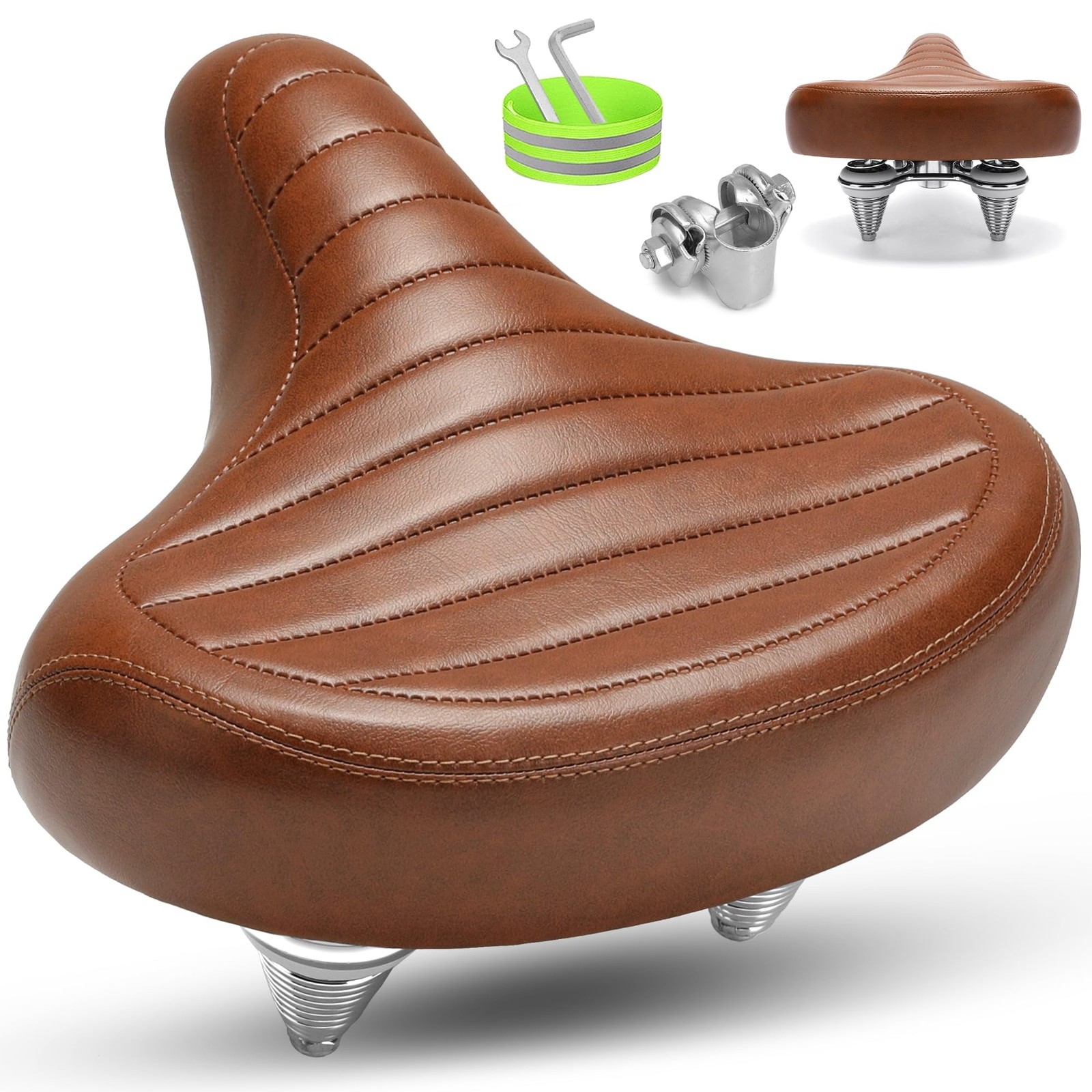 Asiento De Bicicleta Extra Ancho Para Cruceros Y Bicicletas Electricas Pro